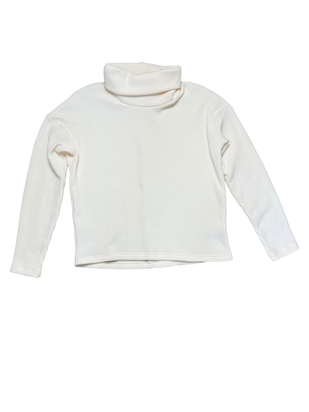 Columbia Omni-Heat Ivory Waffle Knit Turtleneck Thermal Top M - Picture 3 of 13